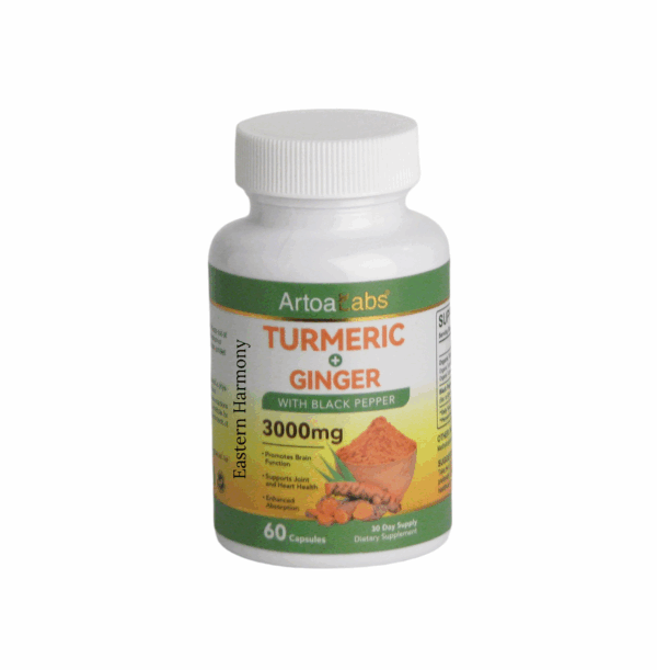 Turmeric + Ginger, kosttillskott 60 kapslar