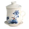 Temugg i porslin Lotus